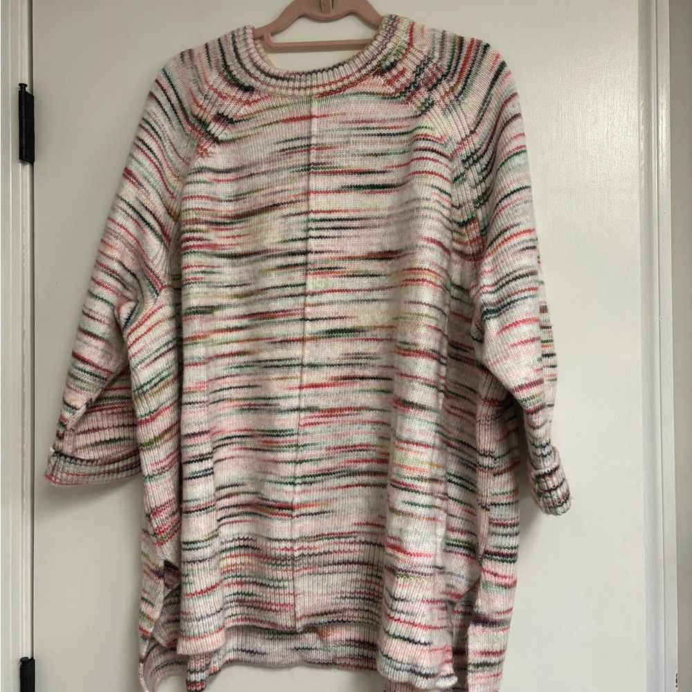 Oversized multicolor loft sweater. Pair with leggings or jeans.